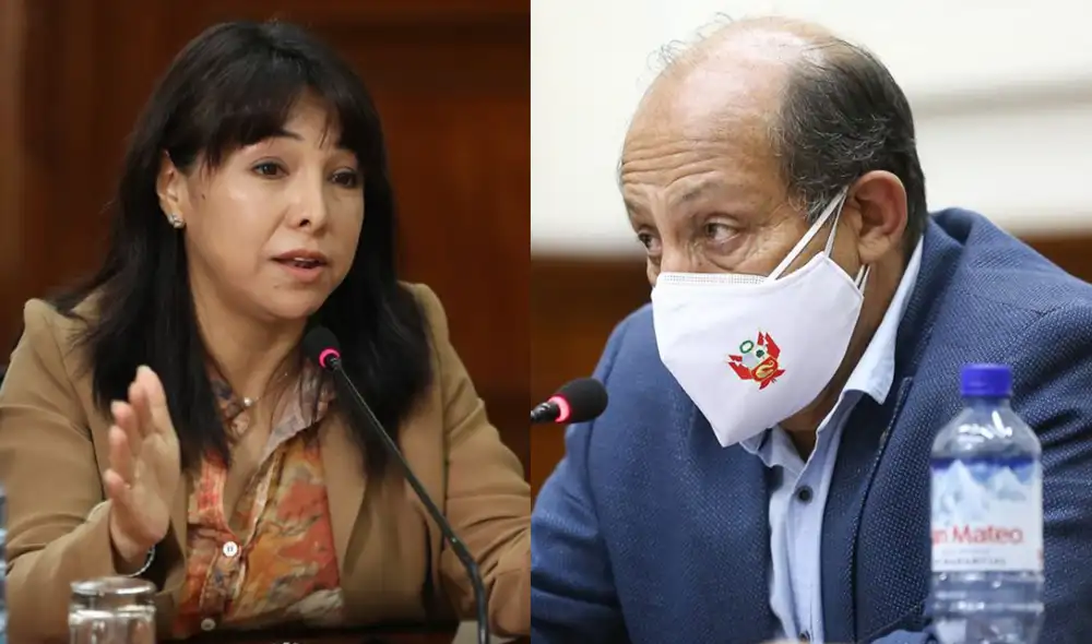 Mirtha Vásquez criticó al Gobierno de Pedro Castillo por la designación de Héctor Valer, quien ya renunció al cargo en la PCM. Foto: composición/La República