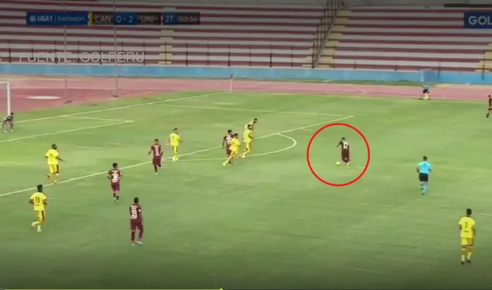 Así fue el primer gol de Villamarin. Foto: captura GolPerú. Así fue el primer gol de Villamarin. Foto: captura GolPerú.