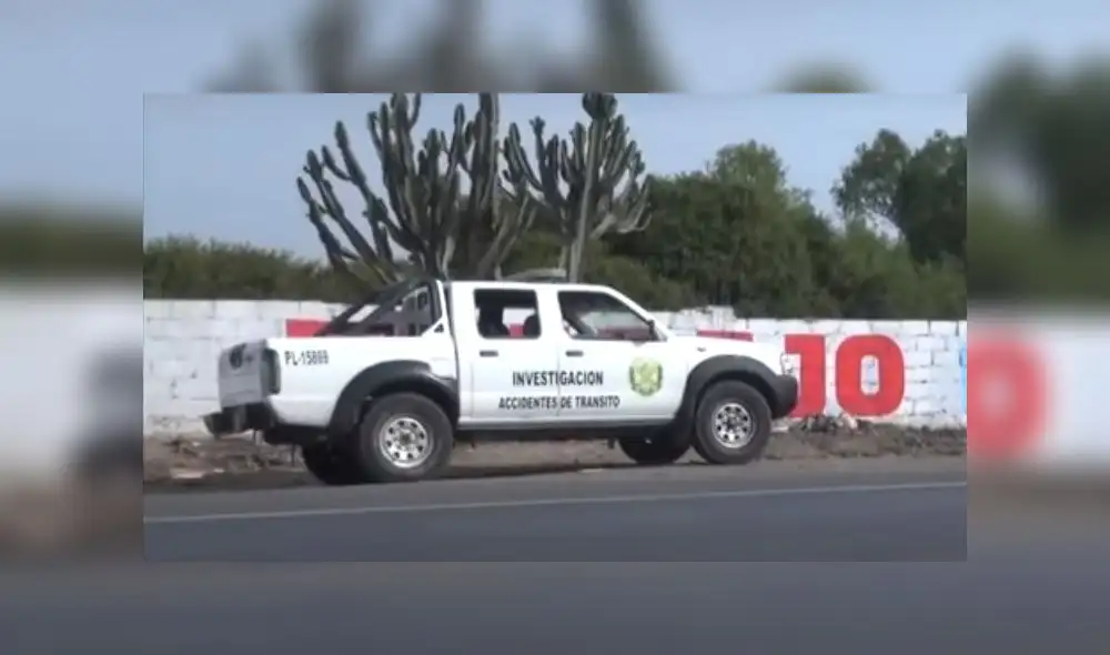 La Unidad de Investigación de Accidentes de Tránsito llegó para investigar el caso. Foto: captura de SolTV La Unidad de Investigación de Accidentes de Tránsito llegó para investigar el caso. Foto: captura de SolTV