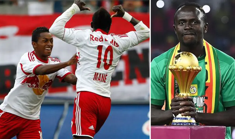 Yordy Reyna y Sadio Mané jugaron juntos en el RB Salzburgo. Foto: composición/AFP Yordy Reyna y Sadio Mané jugaron juntos en el RB Salzburgo. Foto: composición/AFP