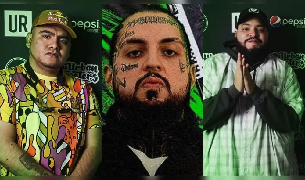 Aczino, Lobo Estepario y Lancer Lirical, competidores de FMS México. Foto: composición La República.