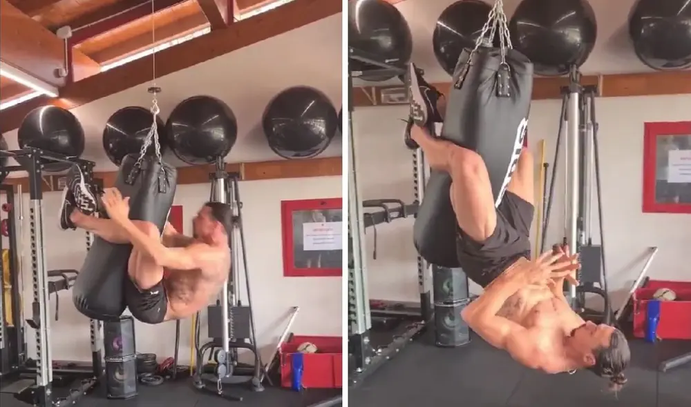 Así entrena Zlatan con el AC Milan. Foto: captura de ESPN