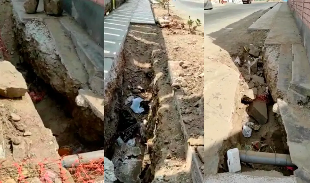 Vecinos de Los Olivos reclaman por obras inconclusas. Foto: URPI / La República