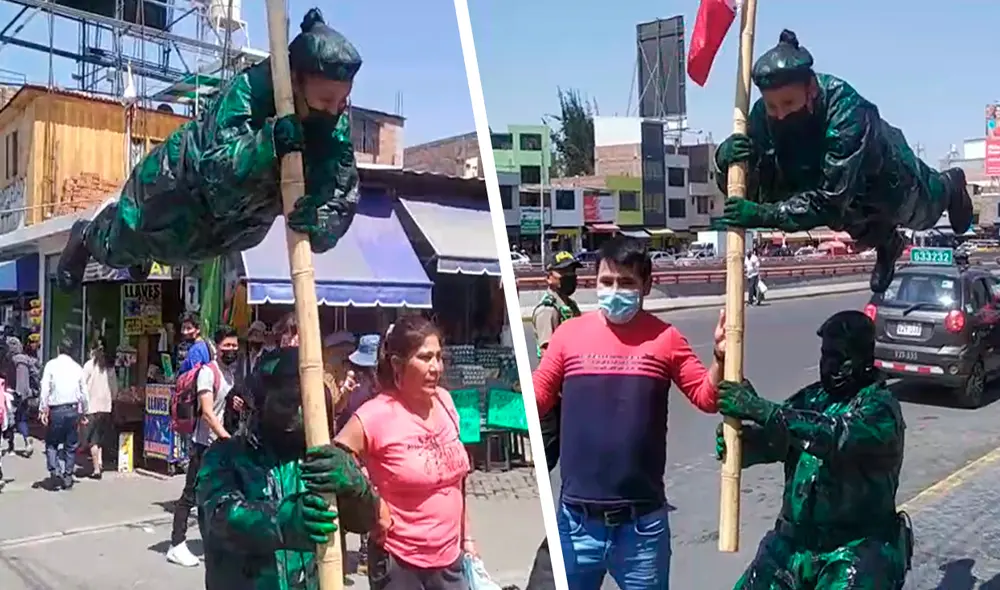 La peculiar demostración se hizo viral en redes sociales. Foto: Iletrados Noticias