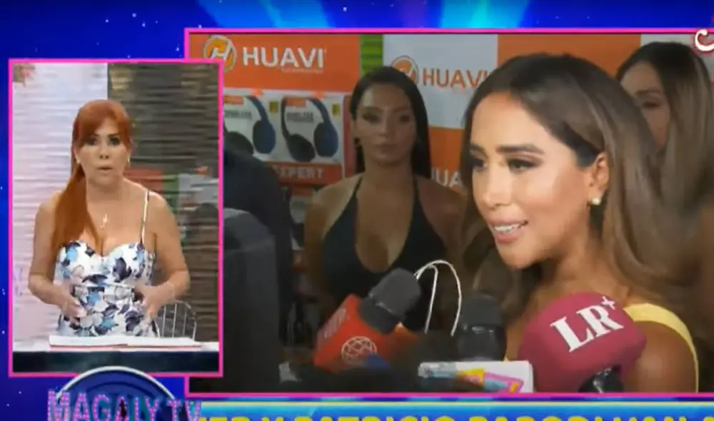 Magaly Medina le recordó a Melissa Paredes que el ampay provocó su divorcio con Rodrigo Cuba. Foto: captura ATV Magaly Medina le recordó a Melissa Paredes que el ampay provocó su divorcio con Rodrigo Cuba. Foto: captura ATV