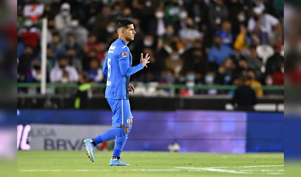 Luis Abram debutó a los 79 minutos del duelo ante León. Foto: Cruz Azul/Twitter