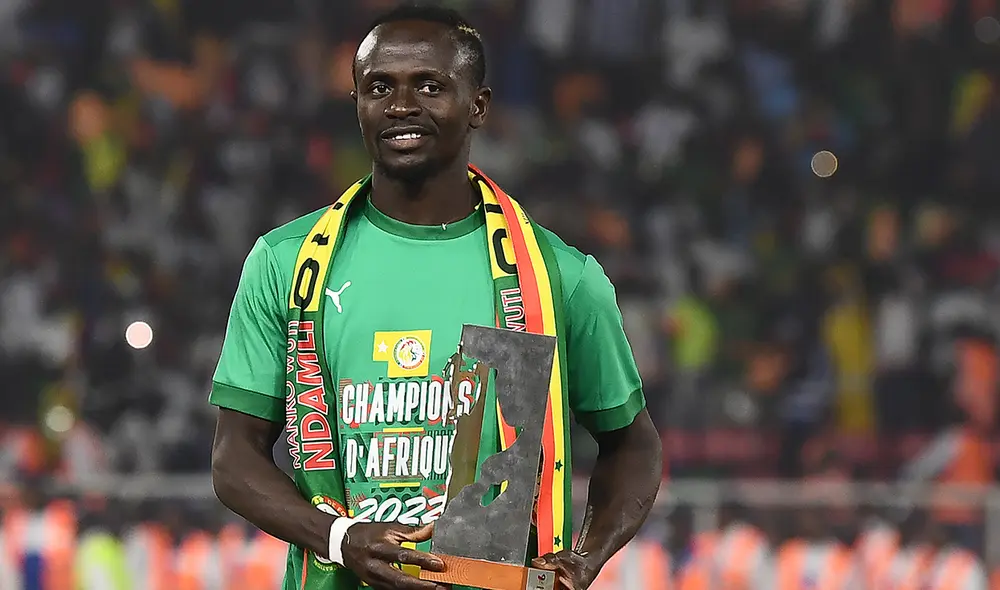 Mané fue seleccionado como el Mejor Jugador de la Copa Africana de Naciones 2022. Foto: AFP