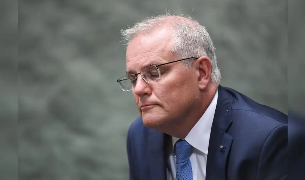 “Lo siento, señora Higgins, por las cosas terribles que pasaron aquí", dijo el primer ministro australiano, Scott Morrison. Foto: EFE