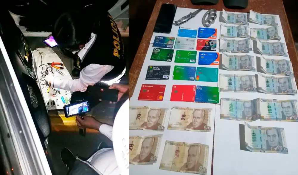 El sujeto también portaba un celular que estaba reportado como robado. Foto: PNP