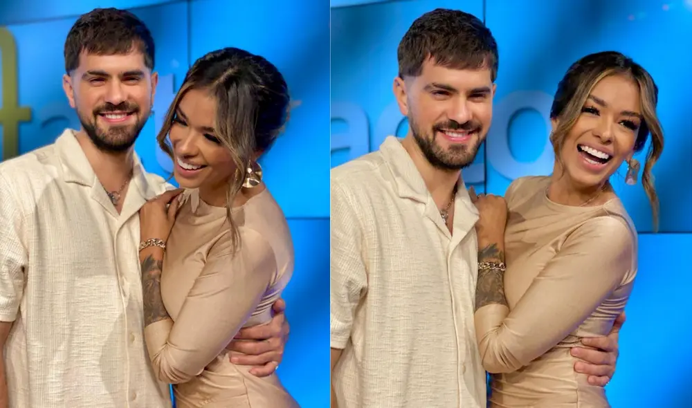 ¡No se lo esperaba! Fer Vázquez de Rombai le dedicó su nuevo tema a Shirley Arica en su paso por la televisión ecuatoriana. Foto: Ecuavisa/Instagram