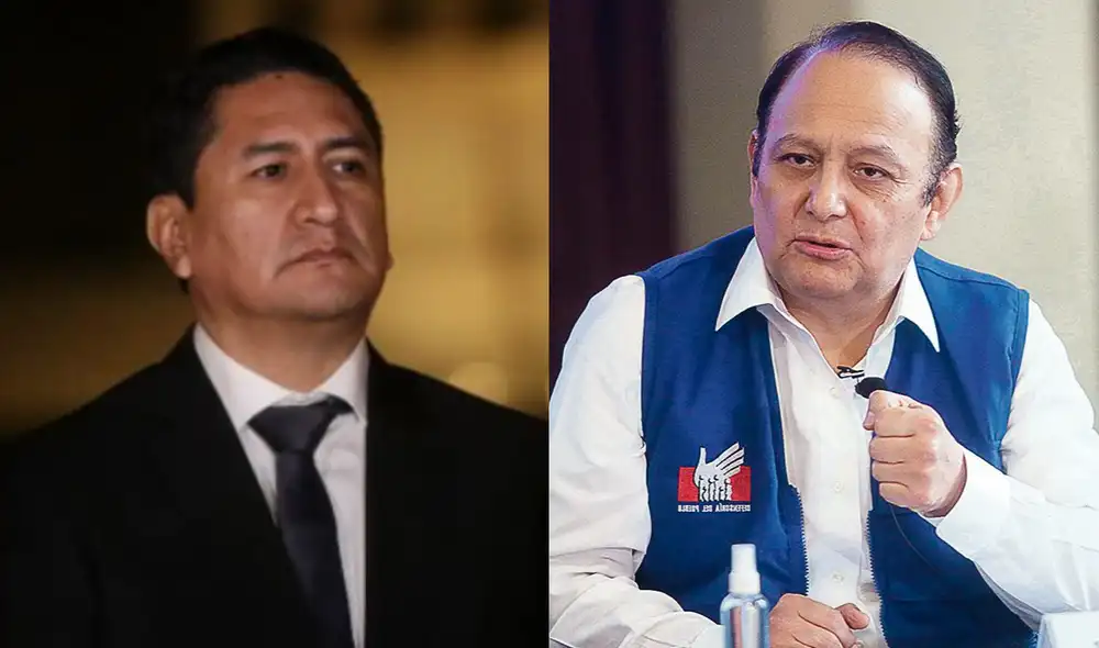 Vladimir Cerrón rechazó las declaraciones del defensor Walter Gutiérrez sobre el presidente Castillo. Foto: composición La República Vladimir Cerrón rechazó las declaraciones del defensor Walter Gutiérrez sobre el presidente Castillo. Foto: composición La República