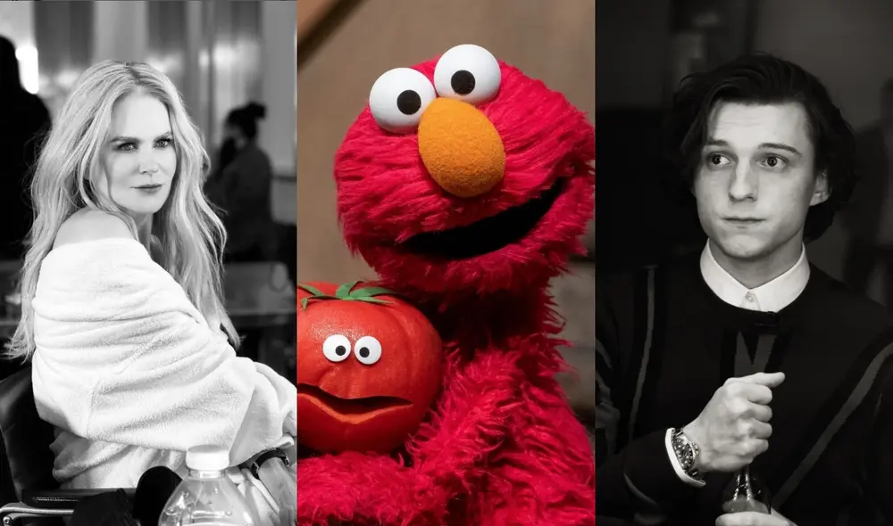 Varias son las propuestas que se vocean para inaugurar la gala de los Óscar 2022. Foto: composición LR/Instagram Nicole Kidman/Elmo/Tom Holland.