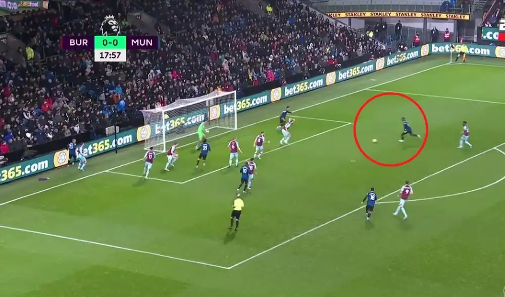 Así fue el gol de Pogba. Foto: captura ESPN.