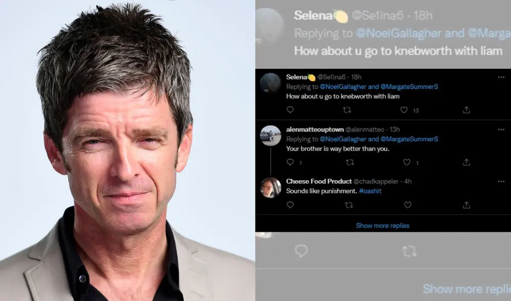 Noel Gallagher anunció concierto y cibernautas lo comparan con su hermano. Foto: composición/ The Guardian/ Twitter Noel Gallagher