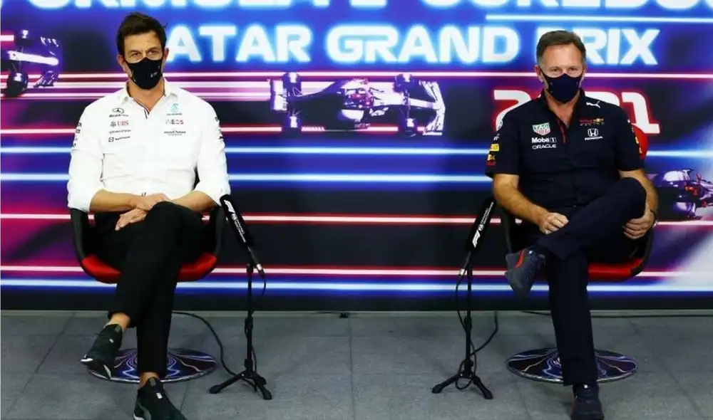 La rivalidad deportiva entre Toto Wolff y Christian Horner ha incrementado en los últimos años. Foto: F1. La rivalidad deportiva entre Toto Wolff y Christian Horner ha incrementado en los últimos años. Foto: F1.