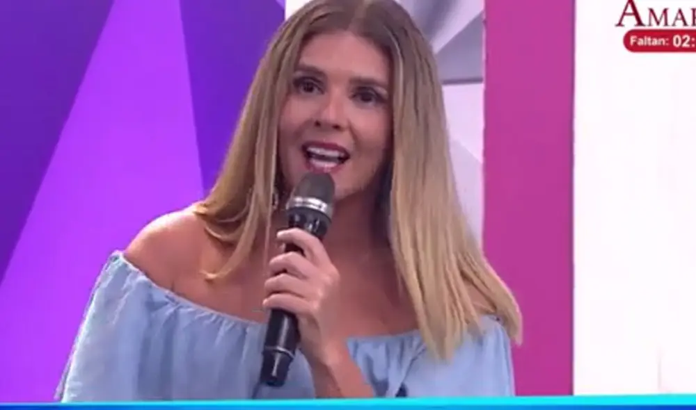 Johanna San Miguel confirmó el regreso de Esto es guerra. Foto: captura América Johanna San Miguel confirmó el regreso de Esto es guerra. Foto: captura América