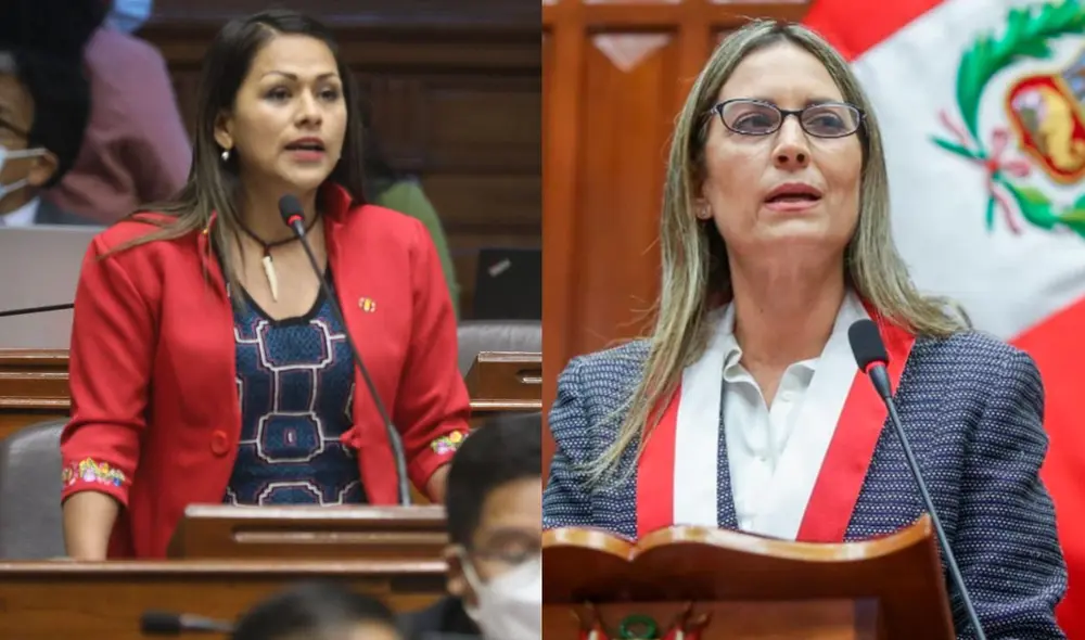 Silvana Robles también se mostró en contra de la decisión de rechazar realizar un evento de la OEA. Foto: composición LR/Congreso