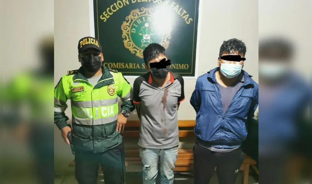 Detenidos fueron trasladados a la Comisaría de San Jerónimo. Foto: PNP