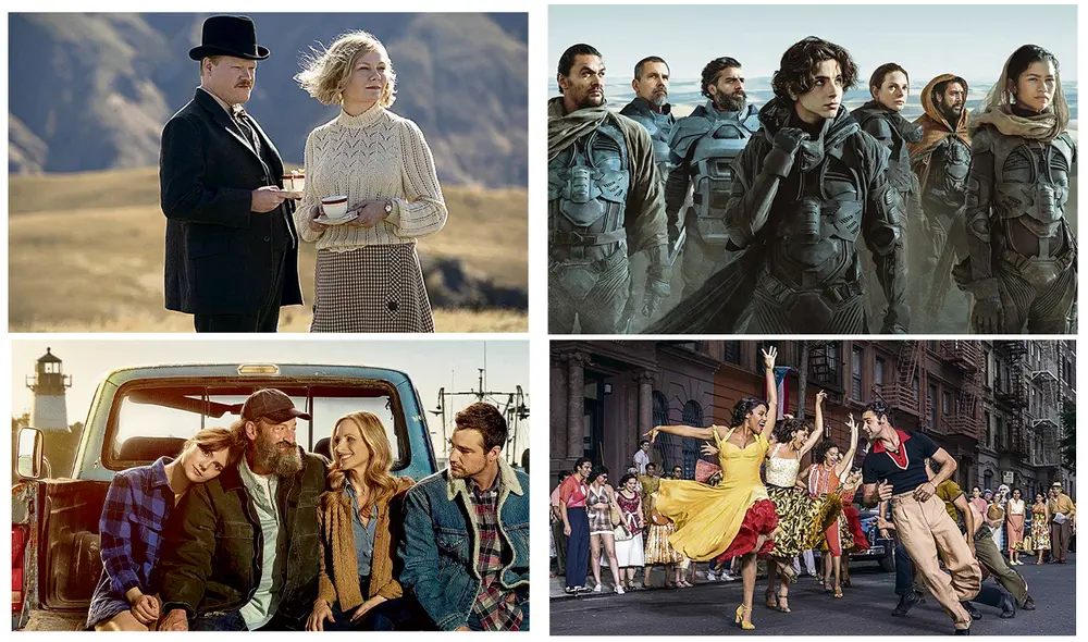 El poder del perro, Duna, CODA y West Side Story. Foto: composición/difusión