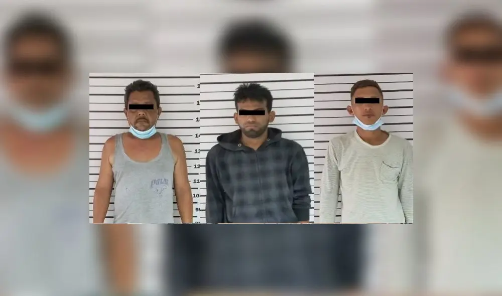 Detenidos fueron encontrados en una cochera del distrito de Víctor Larco. Foto: PNP Detenidos fueron encontrados en una cochera del distrito de Víctor Larco. Foto: PNP