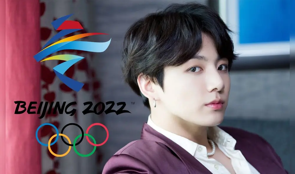 Jungkook canta en una canción en los Juegos Olímpicos de Invierno Beijing 2022. Foto composición: Dispatch y Olympics