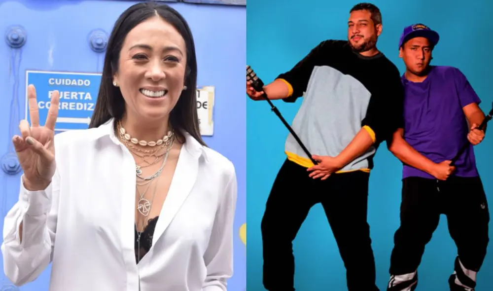 Cathy Sáenz ha colaborado en la popularidad de Jorge Luna y Ricardo Mendoza, conductores de Hablando huevadas. Foto: composición/ La República/ Tu entrada ya