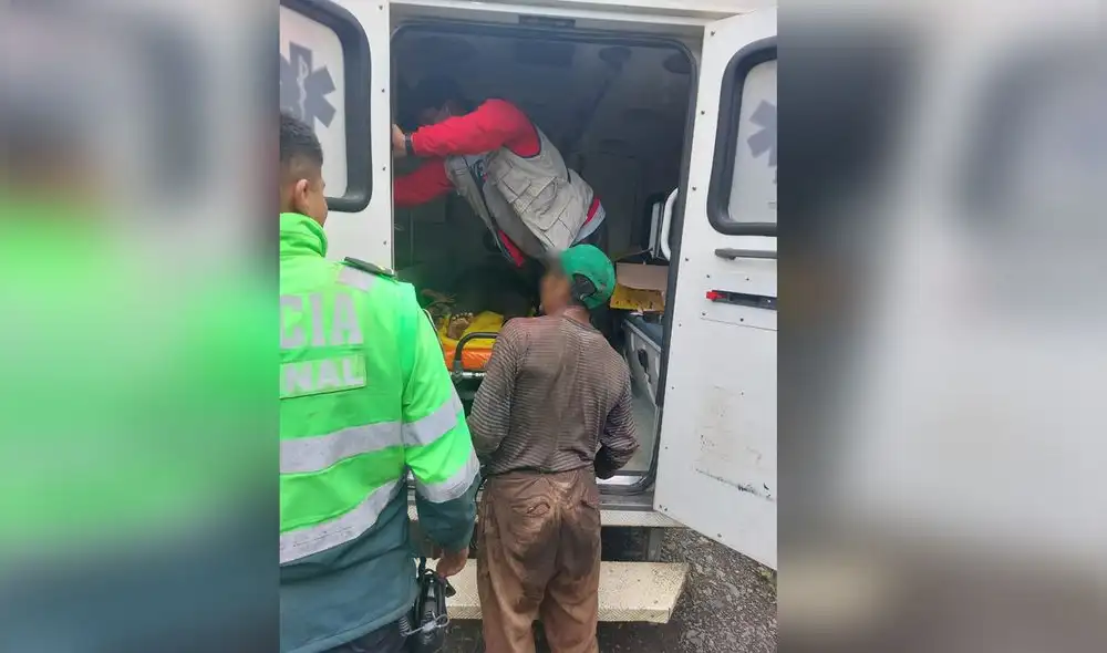 Menor fue trasladado al centro de salud de Ocobamba. Foto: PNP