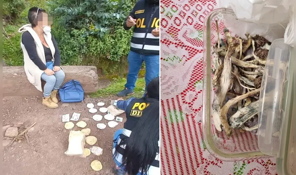 Pareja fue intervenida por agentes del Departamento Antidrogas del Cusco. Foto: PNP
