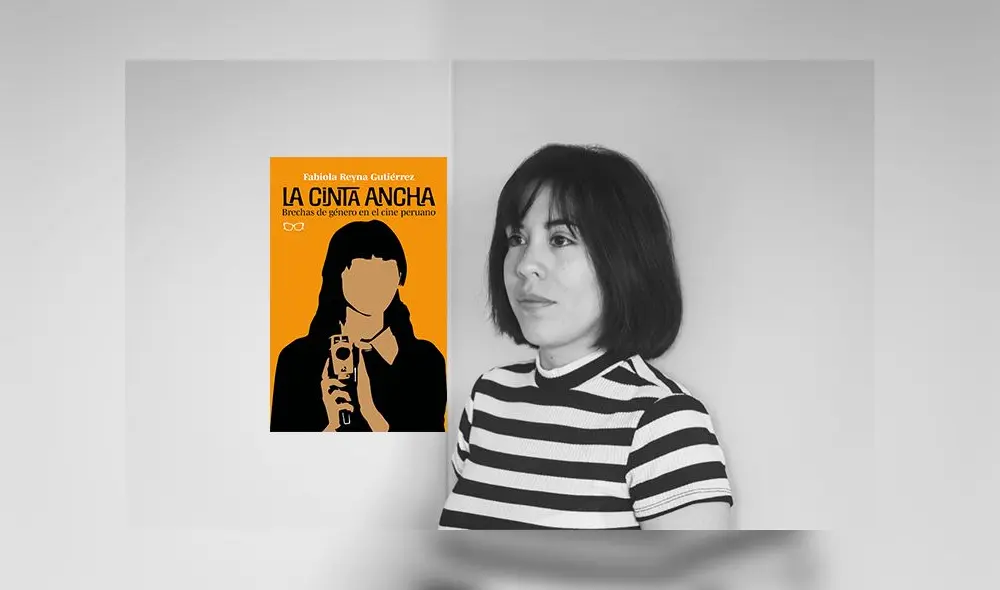 Fabiola Reyna Gutiérrez. A lado, portada de su libro sobre aspecto de género en el cine peruano. Fabiola Reyna Gutiérrez. A lado, portada de su libro sobre aspecto de género en el cine peruano.