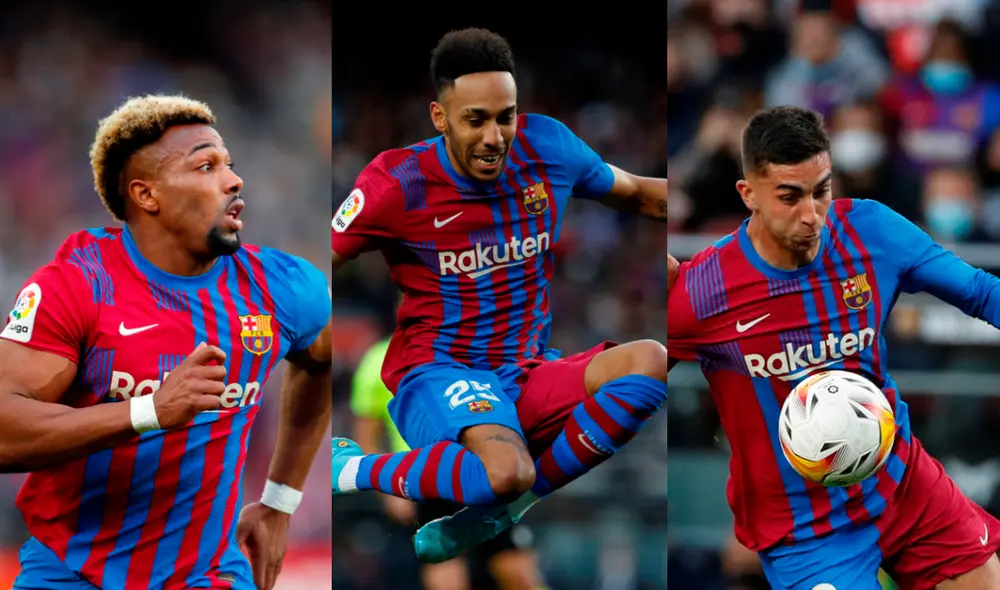 Adama Traoré, Pierre Aubameyang y Ferrán Torres llegaron a FC Barcelona en el mercado de pases de invierno de Europa. Foto: composición/EFE