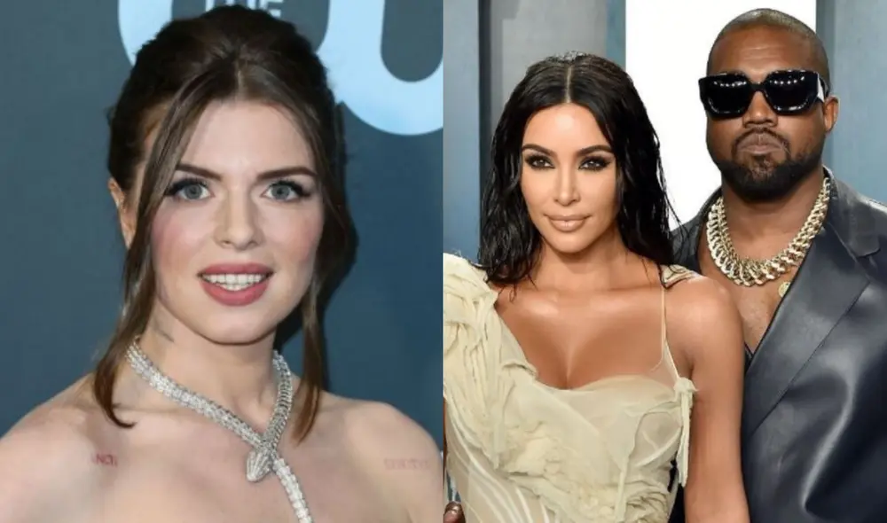 Julia Fox comprende los sentimientos que aún pueda Kanye West por Kim Kardashian. Foto: composición/ OK! Mgazine