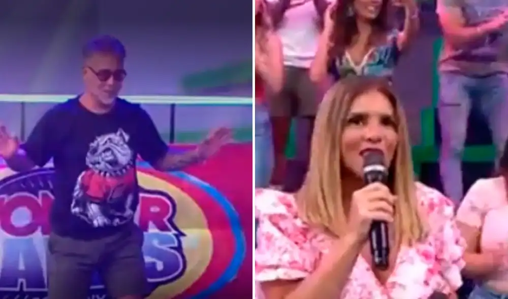 Roger del Águila se mostró dispuesto a ser parte de un juego de Esto es Habacilar tras ser anunciado por su compañera. Foto: captura América TV