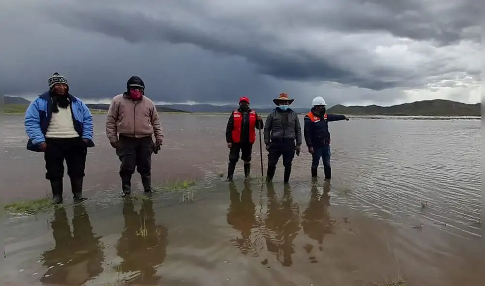 Al menos160 hectáreas de cultivos de pan llevar quedaron inundadas. Foto: Municipio de Nuñoa Al menos160 hectáreas de cultivos de pan llevar quedaron inundadas. Foto: Municipio de Nuñoa