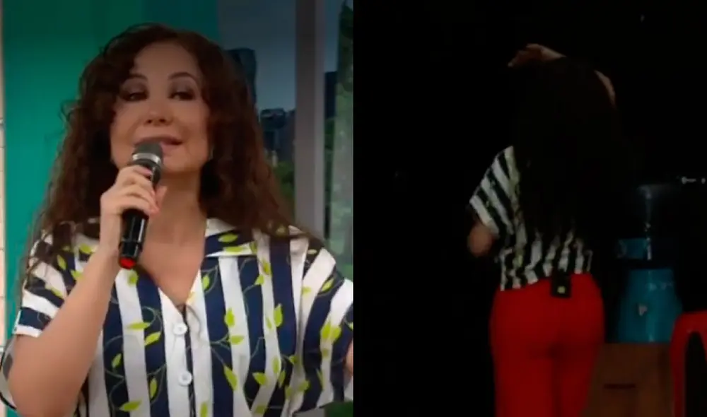 Janet Barboza tomó la decisión de abandonar el programa luego de escuchar a su equipo de producción pedir su renuncia. Foto: captura América TV. Janet Barboza tomó la decisión de abandonar el programa luego de escuchar a su equipo de producción pedir su renuncia. Foto: captura América TV.