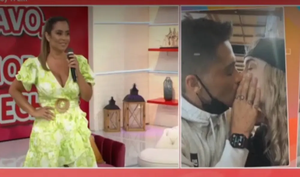 Ethel Pozo cree que Rodrigo Cuba y Ale Venturo toman con seriedad su relación. Foto: captura América TV Ethel Pozo cree que Rodrigo Cuba y Ale Venturo toman con seriedad su relación. Foto: captura América TV