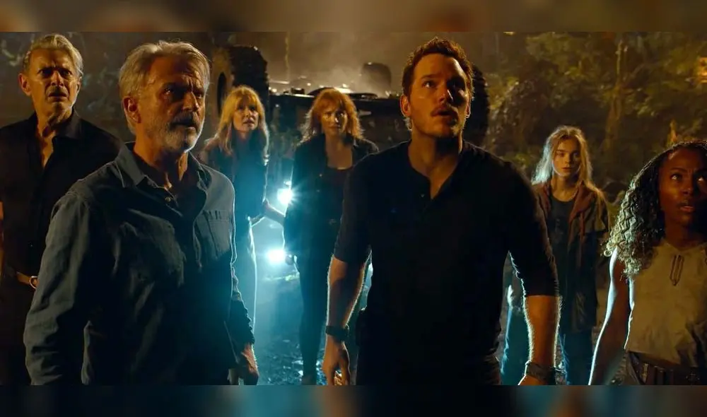 Chris Pratt y Bryce Dallas Howard acompañan a Sam Neill, Laura Dern y Jeff Goldblum en esta nueva aventura. Foto: Universal Pictures