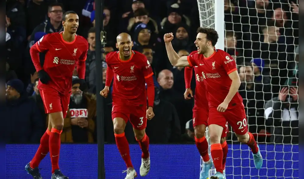 Diogo Jota anotó un doblete para darle el triunfo al Liverpool. Foto: Premier League Diogo Jota anotó un doblete para darle el triunfo al Liverpool. Foto: Premier League