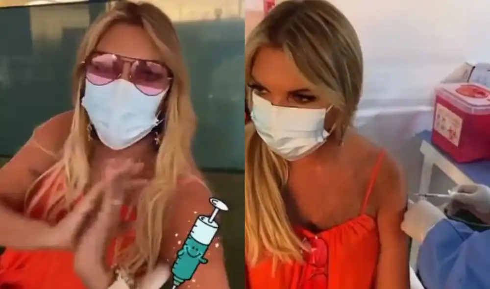 Jessica Newton recibe tercera dosis de la vacuna contra la COVID-19. Foto: composición/ Instagram Jessica Newton