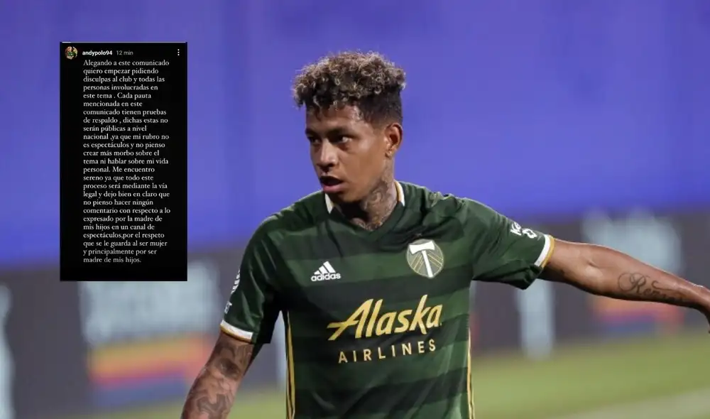 Andy Polo vistió la camiseta del equipo de Oregon por cuatro temporadas. Composición LR/MLS/Instagram de Andy Polo. Andy Polo vistió la camiseta del equipo de Oregon por cuatro temporadas. Composición LR/MLS/Instagram de Andy Polo.