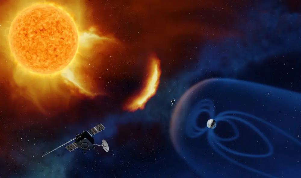 Nave espacial Vigil de la ESA monitoreando el Sol. Foto: ESA