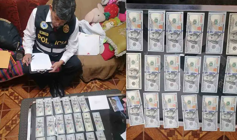 El dinero fue encontrado en la vivienda del gobernador, quien se encontraba en Lima. Foto: PNP El dinero fue encontrado en la vivienda del gobernador, quien se encontraba en Lima. Foto: PNP