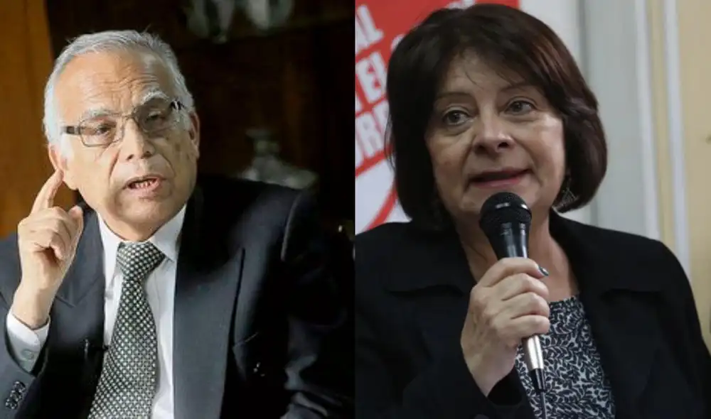 La ministra Diana Miloslavich se solidarizó con Raida Cóndor, quien fue víctima del reportaje difamatorio al ser confundida con la ‘camarada Bertha’. Foto: composición LR