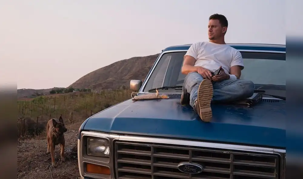 Channing Tatum como Briggs junto a Lulu en Dog. Foto: Instagram/@dogthefilm