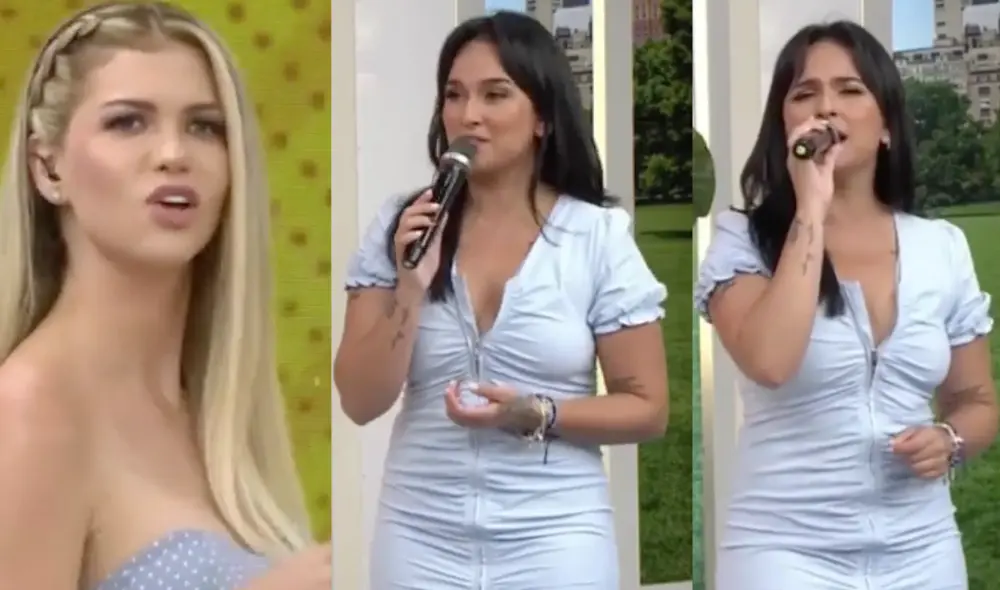 ¡Qué roche! Daniela Darcourt fue la invitada especial de América hoy y las conductoras criticaron a Brunella Horna al ver que no se sabía sus canciones. Foto: América hoy/captura ¡Qué roche! Daniela Darcourt fue la invitada especial de América hoy y las conductoras criticaron a Brunella Horna al ver que no se sabía sus canciones. Foto: América hoy/captura