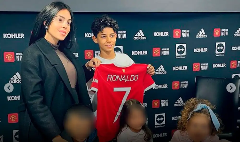 Cristiano Ronaldo Jr. fue presentado por Manchester United el jueves 10 de febrero. Foto: Instagram/Georgina Rodríguez