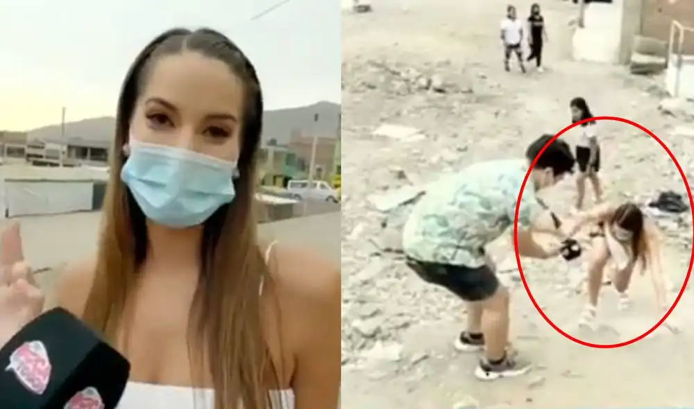 Valeria Piazza visitó el mercado de Jicamarca y se convirtió en la 'Reina de la pachamanca'. Foto: captura de América TV