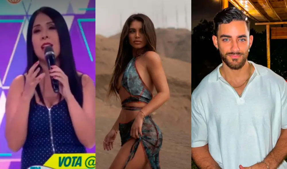 Tula Rodríguez aseguró que Flavia Laos y Austin Palao disfrutan del momento, ya que no han oficializado. Foto: composición Flavia Laos, Austin Palao/instagram, captura América TV.