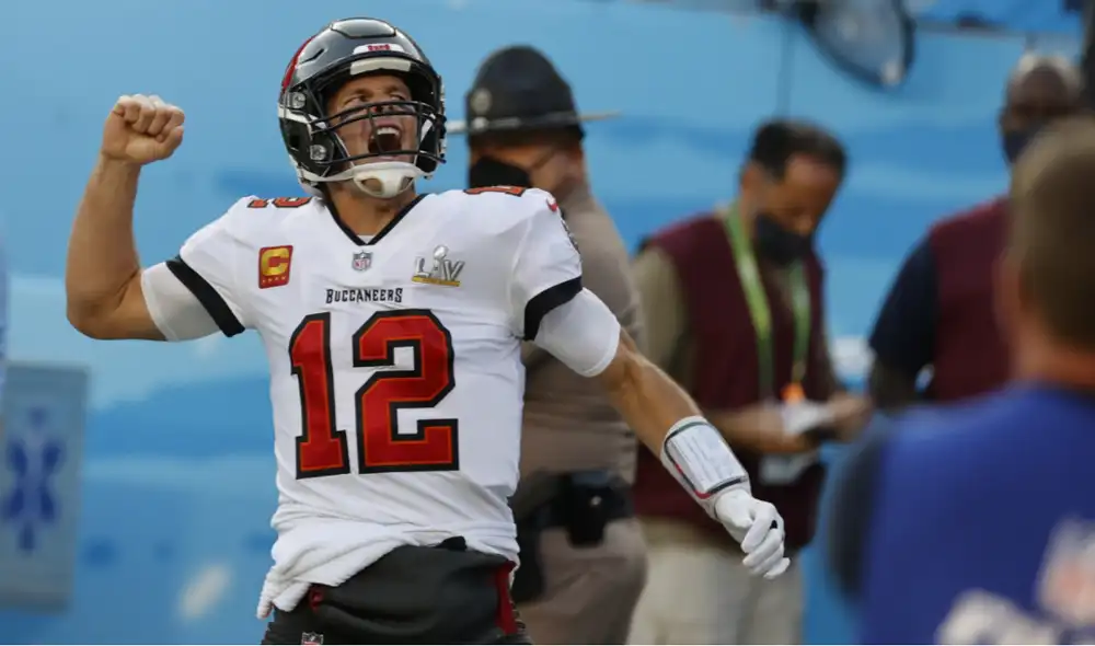 Tom Brady en la victoria de los Tampa Bay Buccaneers en el 2021. Foto: EFE