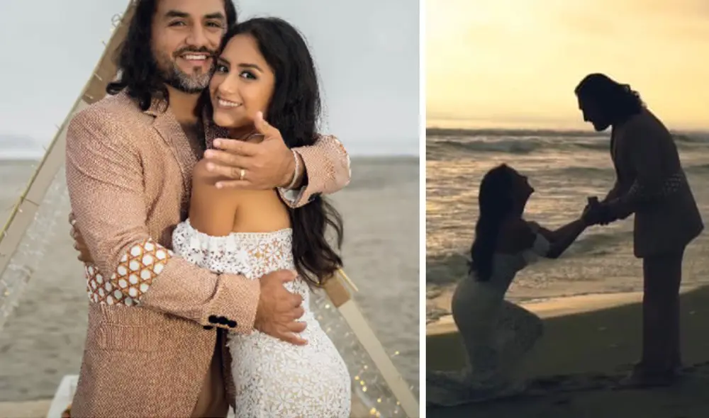 Mayella Lloclla le propuso matrimonio Jhefry Vásquez en las playas de Asia. Foto: Mayella Lloclla/Instagram