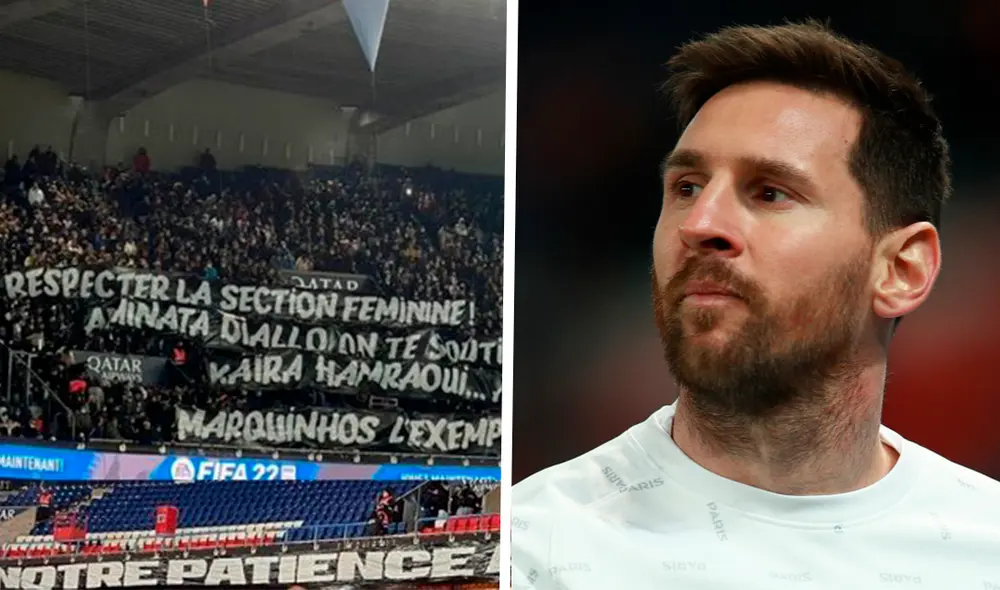 Durante el partido entre PSG vs. Rennes, los hinchas mostraron diversos mensajes de descontento. Foto: EFE/Diario Marca Durante el partido entre PSG vs. Rennes, los hinchas mostraron diversos mensajes de descontento. Foto: EFE/Diario Marca